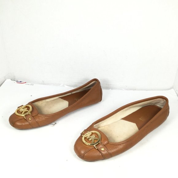 Michael Kors Leather Brown Flats Size 7 - Picture 4 of 12